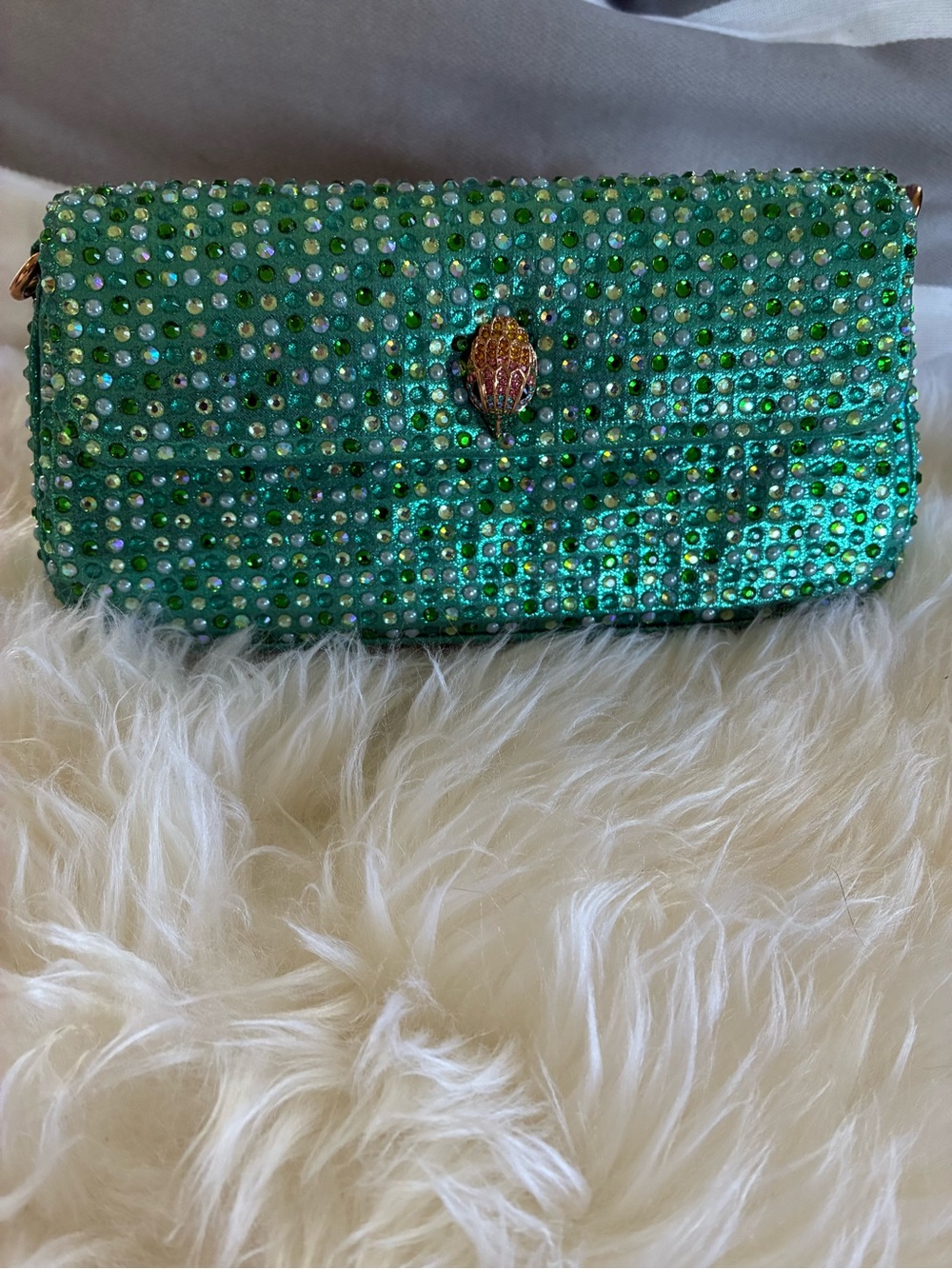 Kurt Geiger 🦅 NWT! Pickle Crystal-Embellished Multi Way Bag - Picture 8 of 16